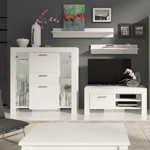 Parete attrezzata moderna soggiorno 250xH180 bianco Yuma