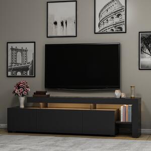 Mobile porta tv moderno terra led 192xH53 cm antracite Chita