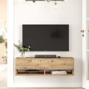Mobile porta tv sospeso moderno design 100xH30 cm rovere Jelena