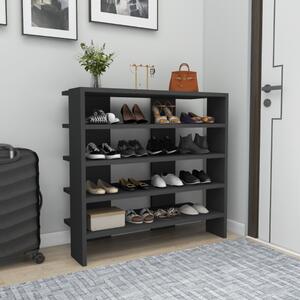 Scarpiera moderna aperta ripiani 76xH72 cm antracite Nexus