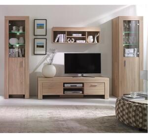 Parete attrezzata moderna soggiorno 290xH201 rovere Yuma