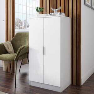 Scarpiera moderna ingresso 2 ante 6 ripiani 55xH108 bianco Giango