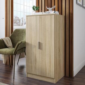 Scarpiera moderna ingresso 2 ante 7 ripiani 55xH108 rovere Giango