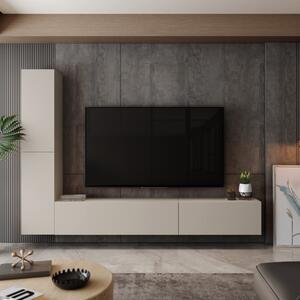 Parete attrezzata moderna soggiorno 290xH200 beige Sunset