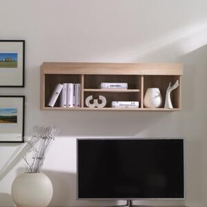 Pensile moderno vani a giorno libreria 120xH40 rovere Yuma