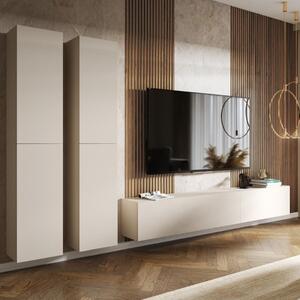 Parete attrezzata moderna soggiorno 330xH200 beige Sunset