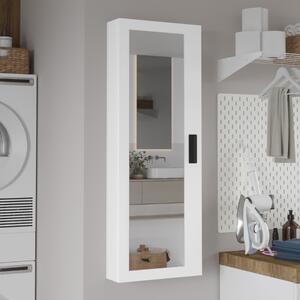 Pensile sospeso moderno specchio anta scorrevole 44xH120 bianco Holly