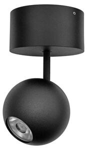 Faretto LED da Soffitto Bora Surface 8,5W 36º 3000K Nero Opaco, Faro Sferico Orientabile Alta Resa Cromatica - Beneito & Faure