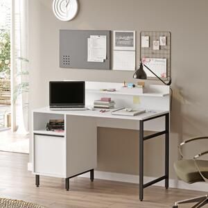 Scrivania moderna ufficio attrezzata 120xH100 cm bianco Kenzo