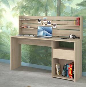Scrivania moderna attrezzata ufficio design rovere Kung-Fu-1