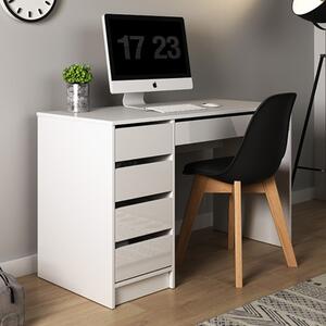 Scrivania moderna 120xH75 ufficio bianco lucido Boock