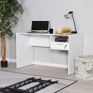 Scrivania ufficio cassetto chiave 120xH75 cm bianco Secure