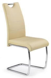 Sedia imbottita da pranzo moderna ecopelle beige Herome