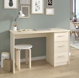 Scrivania ufficio moderna design 3 cassetti L121xP55 cm rovere Vektor