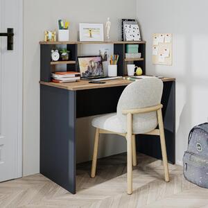 Scrivania ufficio moderna lineare libreria 100xH106 cm antracite rovere Volume