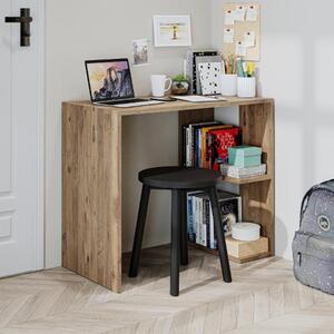 Scrivania ufficio moderna lineare 90xH74 cm rovere Nodo
