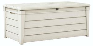 Baule da Esterno Keter Brightwood 145x69,7x60,3 cm in Resina Bianco
