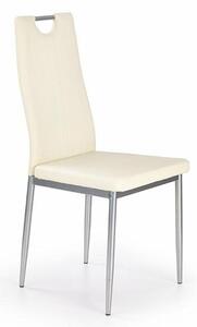 Sedia imbottita da pranzo moderna ecopelle beige Sofy