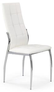 Sedia imbottita da pranzo moderna ecopelle bianco Linari