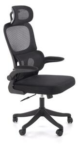 Sedia ufficio girevole con braccioli regolabile ergonomica nero Viro