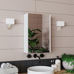 Specchio bagno contenitore 1 anta 40xH60 bianco Drift