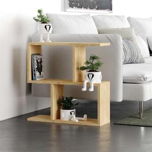 Tavolino soggiorno moderno libreria 60xH60 rovere Alvaro