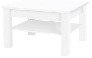 Tavolino salotto moderno quadrato 80xH48 bianco Yuma