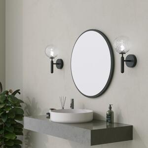 Specchio da bagno rotondo 60 cm moderno design antracite Amede