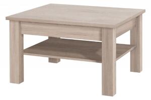 Tavolino salotto moderno quadrato 80xH48 rovere Yuma