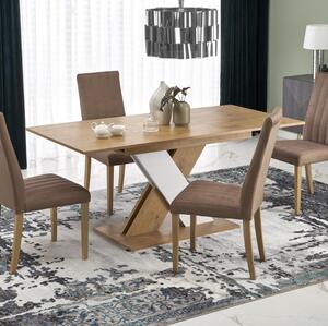 Tavolo allungabile da pranzo 130/175 moderno design rovere bianco Mark