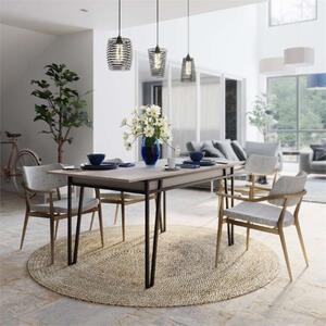 Tavolo allungabile 132/170 da pranzo moderno design tortora Jodi