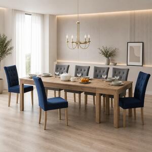 Tavolo allungabile 3 metri moderno da pranzo 160/300 rovere scuro Zen