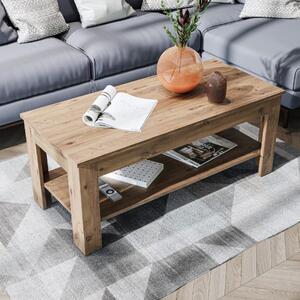 Tavolino soggiorno moderno salotto design 110xH45 cm rovere Bosco
