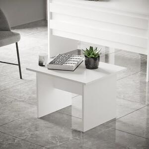 Tavolino ufficio attesa design legno 60xH46 cm bianco Task