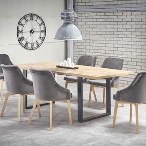 Tavolo allungabile da pranzo moderno 160/210 rovere nero Linea