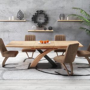 Tavolo allungabile 160/220 da pranzo moderno design rovere nero Paride