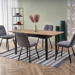 Tavolo allungabile da pranzo 124/168 moderno rovere nero Elisir