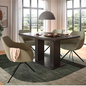 Tavolo allungabile moderno da pranzo 150/190 antracite Eclea