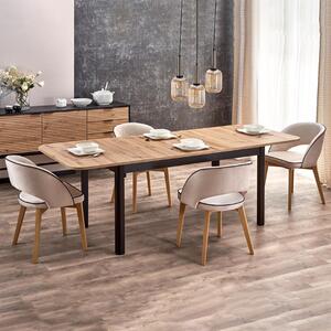 Tavolo allungabile industrial 160/240 moderno rovere nero Fortin