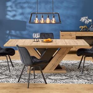 Tavolo allungabile 160/200 da pranzo moderno rovere nero Emily