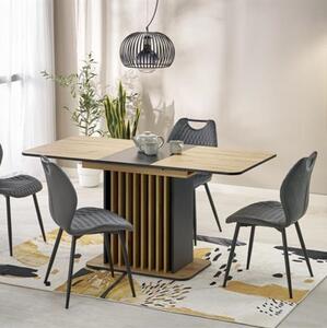 Tavolo allungabile 120/160 da pranzo moderno rovere nero Elly
