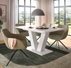 Tavolo allungabile moderno da pranzo 150/190 bianco Magnolia