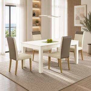 Tavolo allungabile 3 metri moderno da pranzo 160/300 bianco Zen