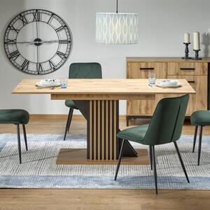 Tavolo allungabile moderno 130/175 da pranzo rovere nero Urano