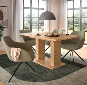 Tavolo allungabile moderno da pranzo 150/190 rovere Eclea