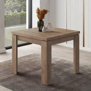 Tavolo da pranzo allungabile quadrato moderno 90/180 cm noce Noro