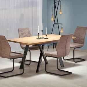 Tavolo allungabile moderno da pranzo 160/200 rovere nero Arvia