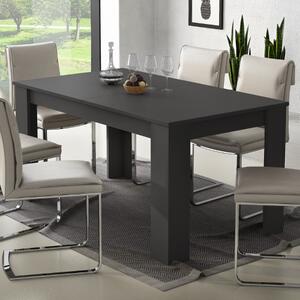 Tavolo da pranzo allungabile moderno 160/220 cm antracite Elva