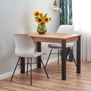 Tavolo da pranzo allungabile moderno 100/135cm rovere nero Pixi