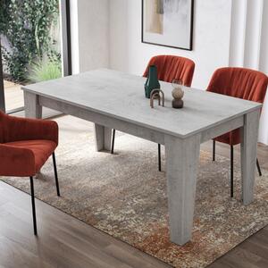 Tavolo da pranzo allungabile moderno 160/220 cm grigio cemento Orlen